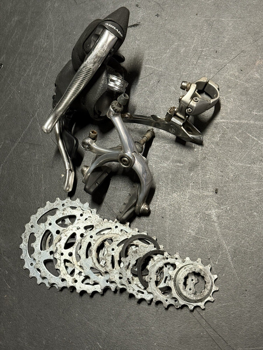 Campagnolo Mirage Groupset Shifter Front Derailleur And Brakes - product photo | Miclo Bikes