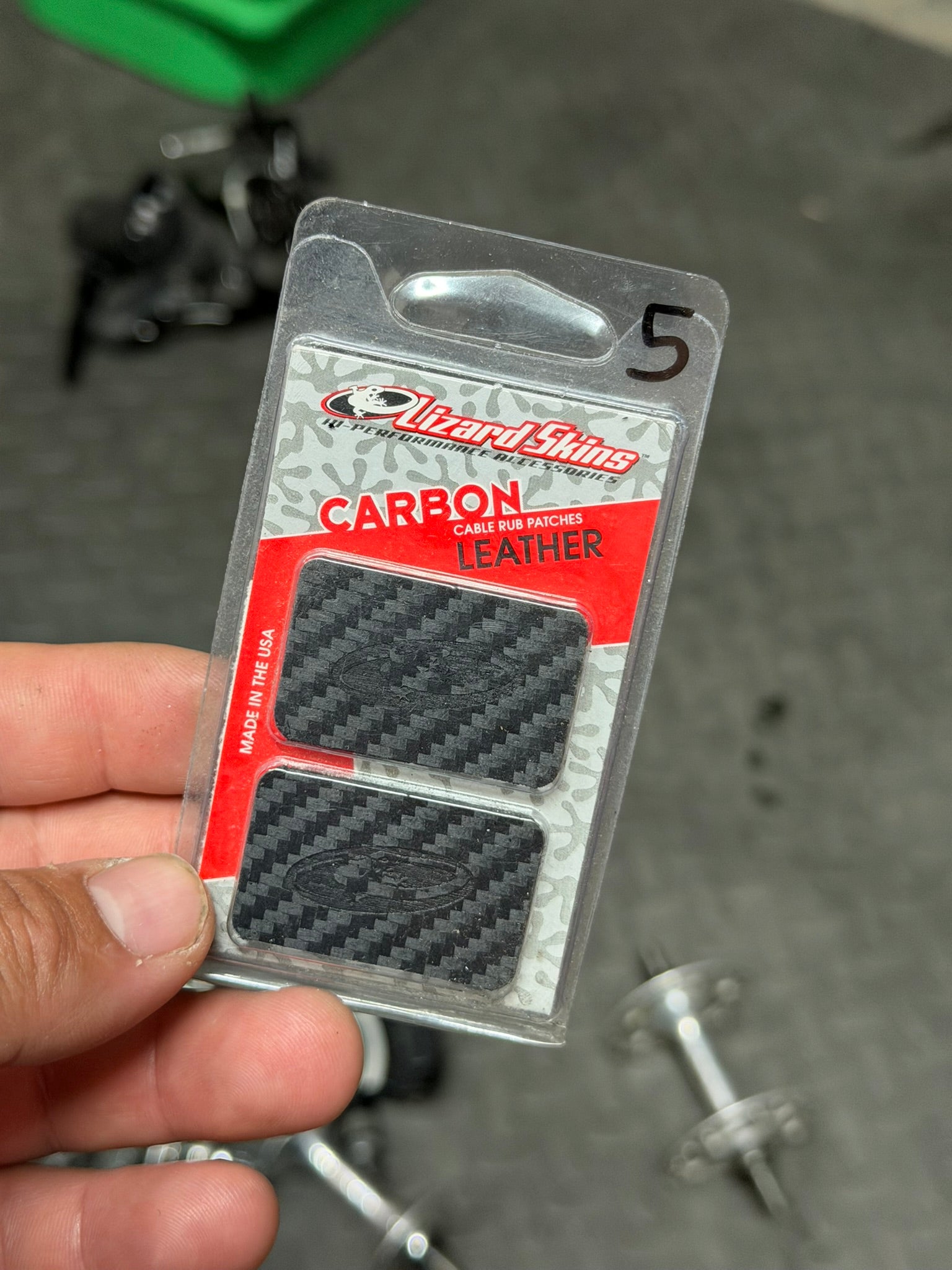 Lizard Skins CARBON CABLE RUB PATCHES LEATHER
