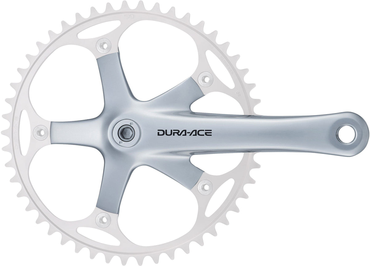 Shimano Dura-Ace FC-7710 Track Crankset – Without Chainring – front view