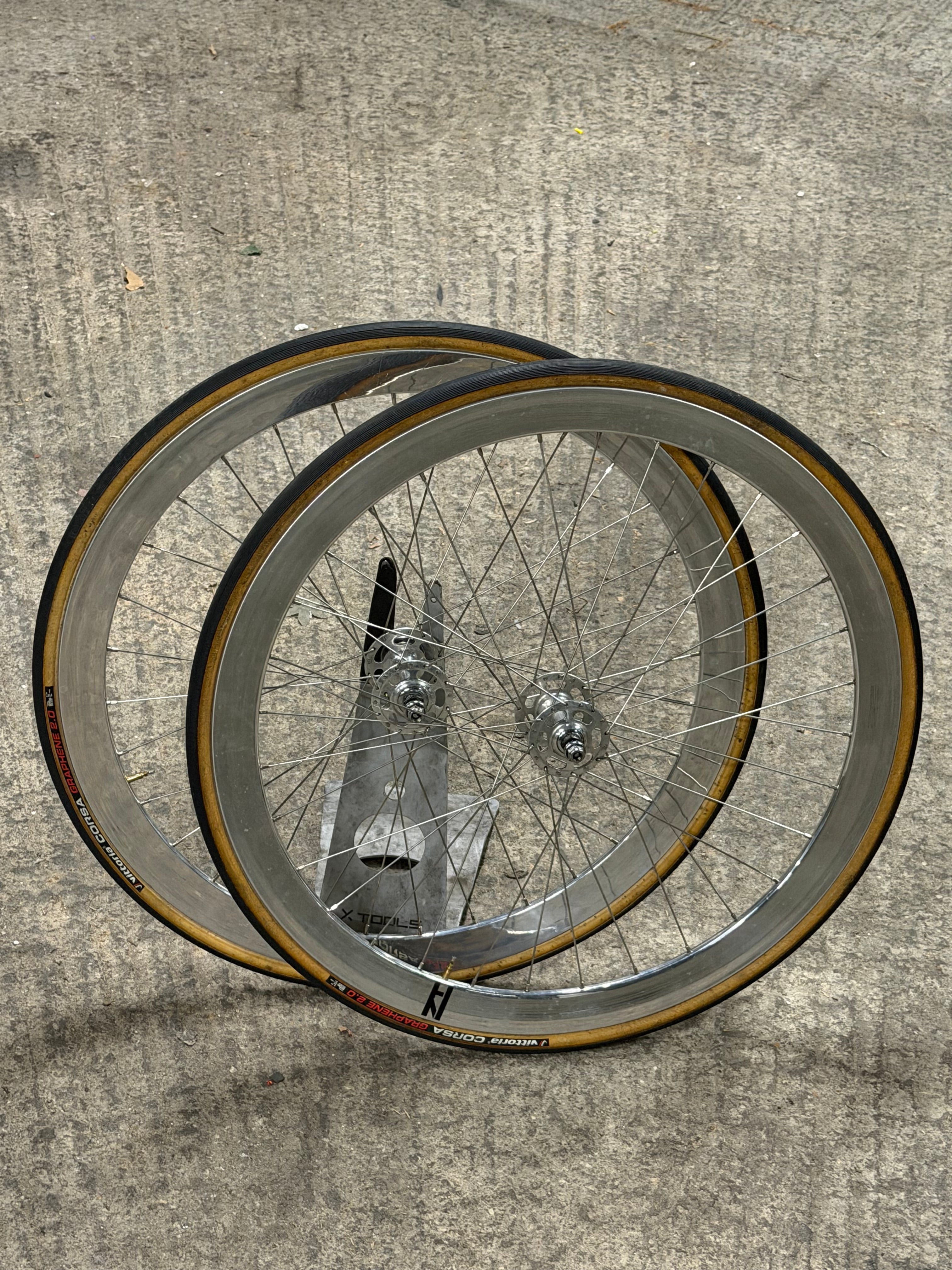 Campagnolo Pista Wheelset H Plus Son Rims Clincher