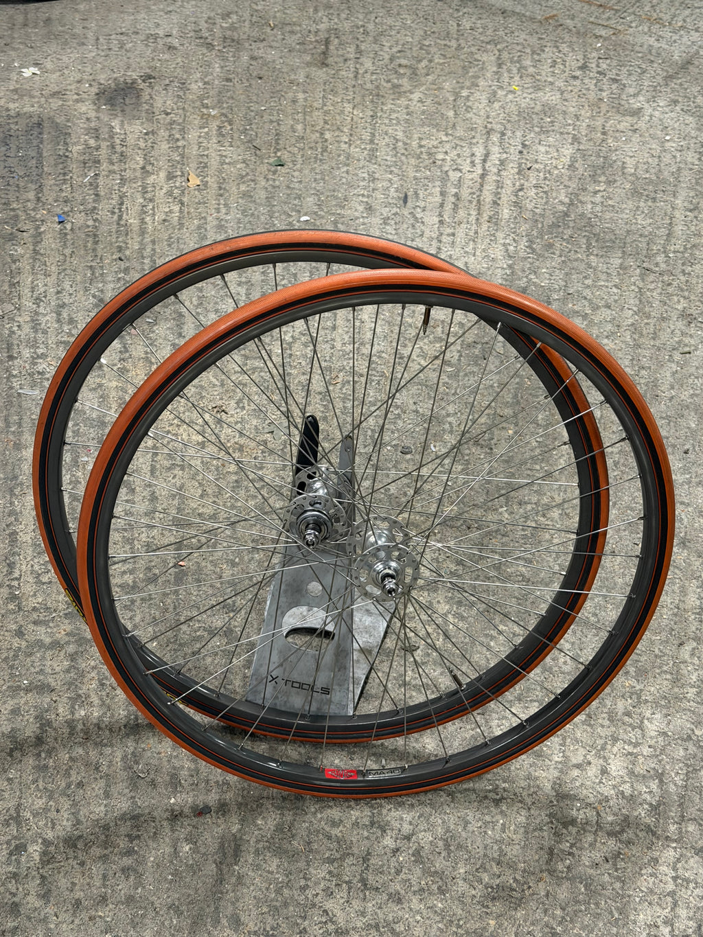 Campagnolo Track Wheelset Mavic Clincher rims