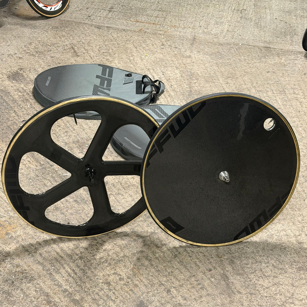 FFWD Track Wheelset Disc Wheel + 5 Spoke Front Wheel Fast Forward