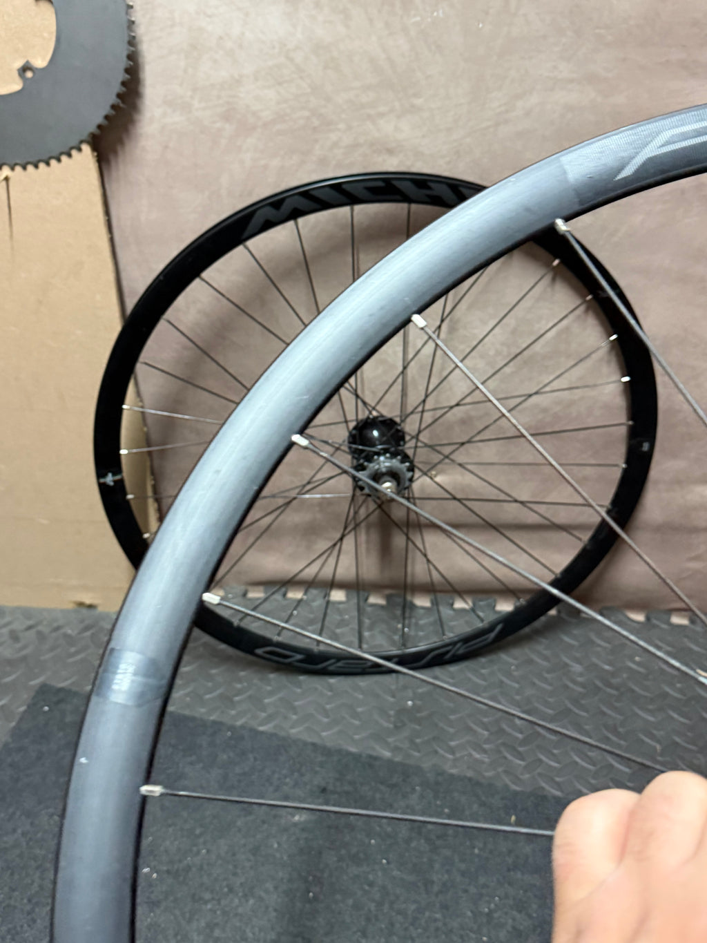 Miche Pistard clincher rim sidewall close-up