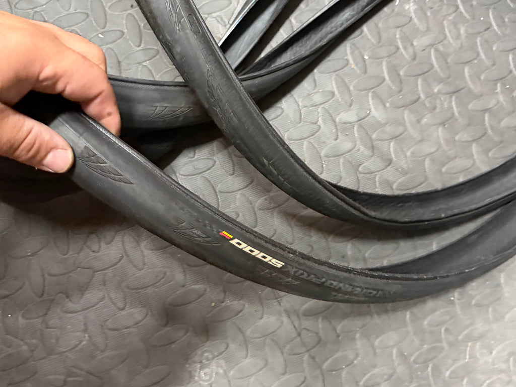 Continental GP5000 road tyre sidewalls and folded casing