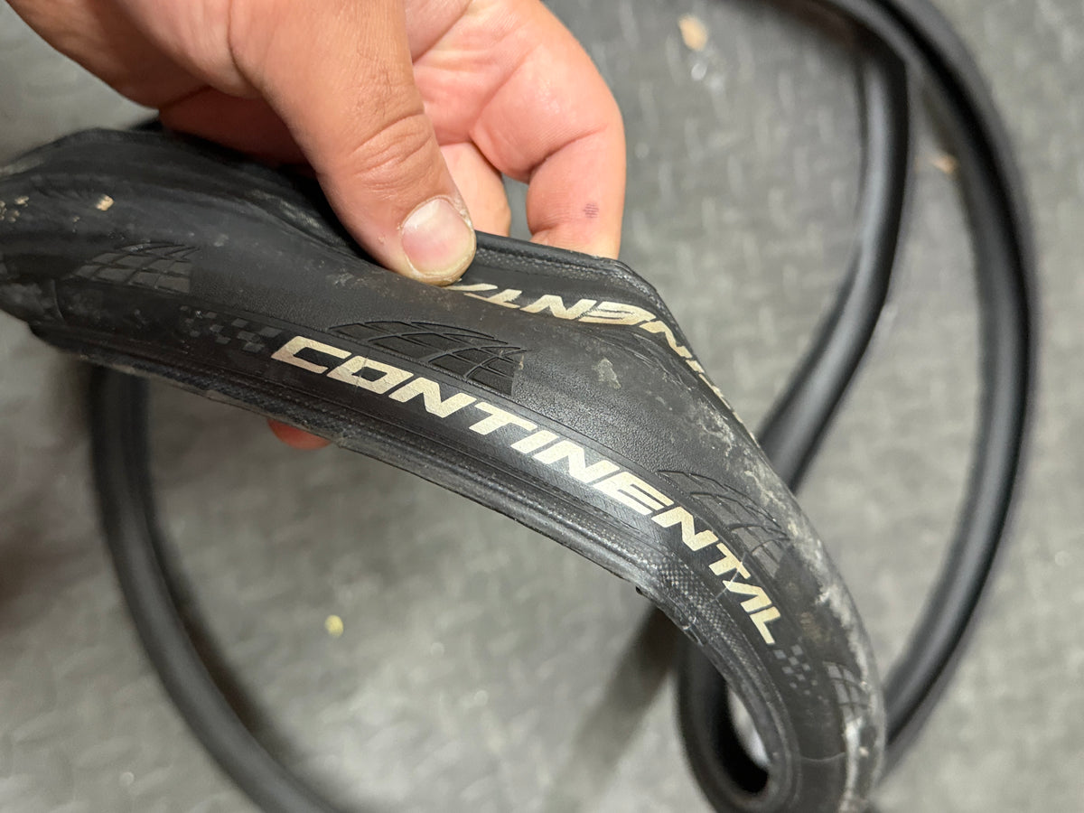 Continental GP5000 tyre branding close-up