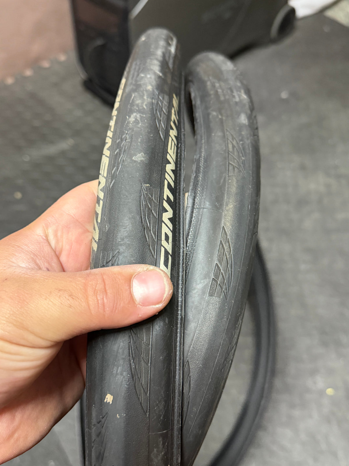 Continental Grand Prix 5000 tyre tread and sidewall detail