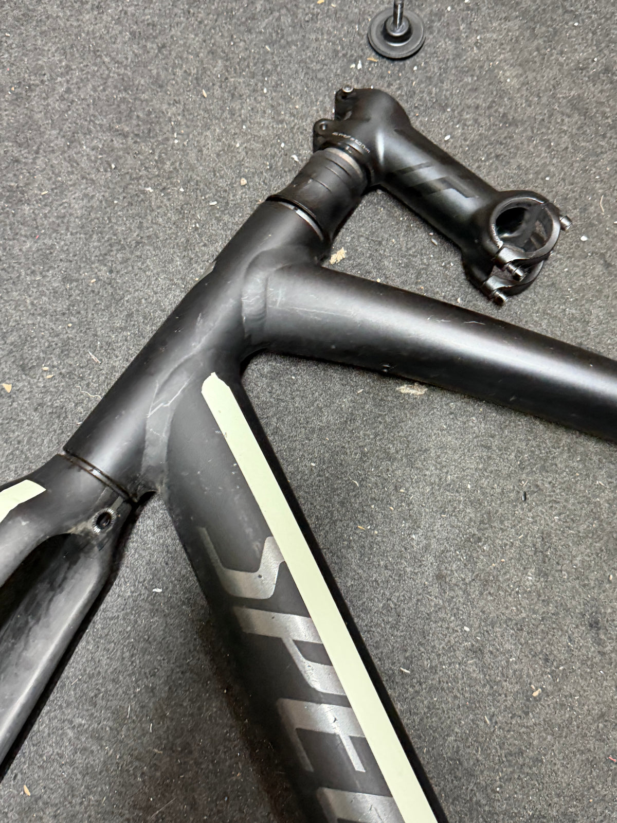 Specialized Langster size 54 frameset – stem and upper frame tubes