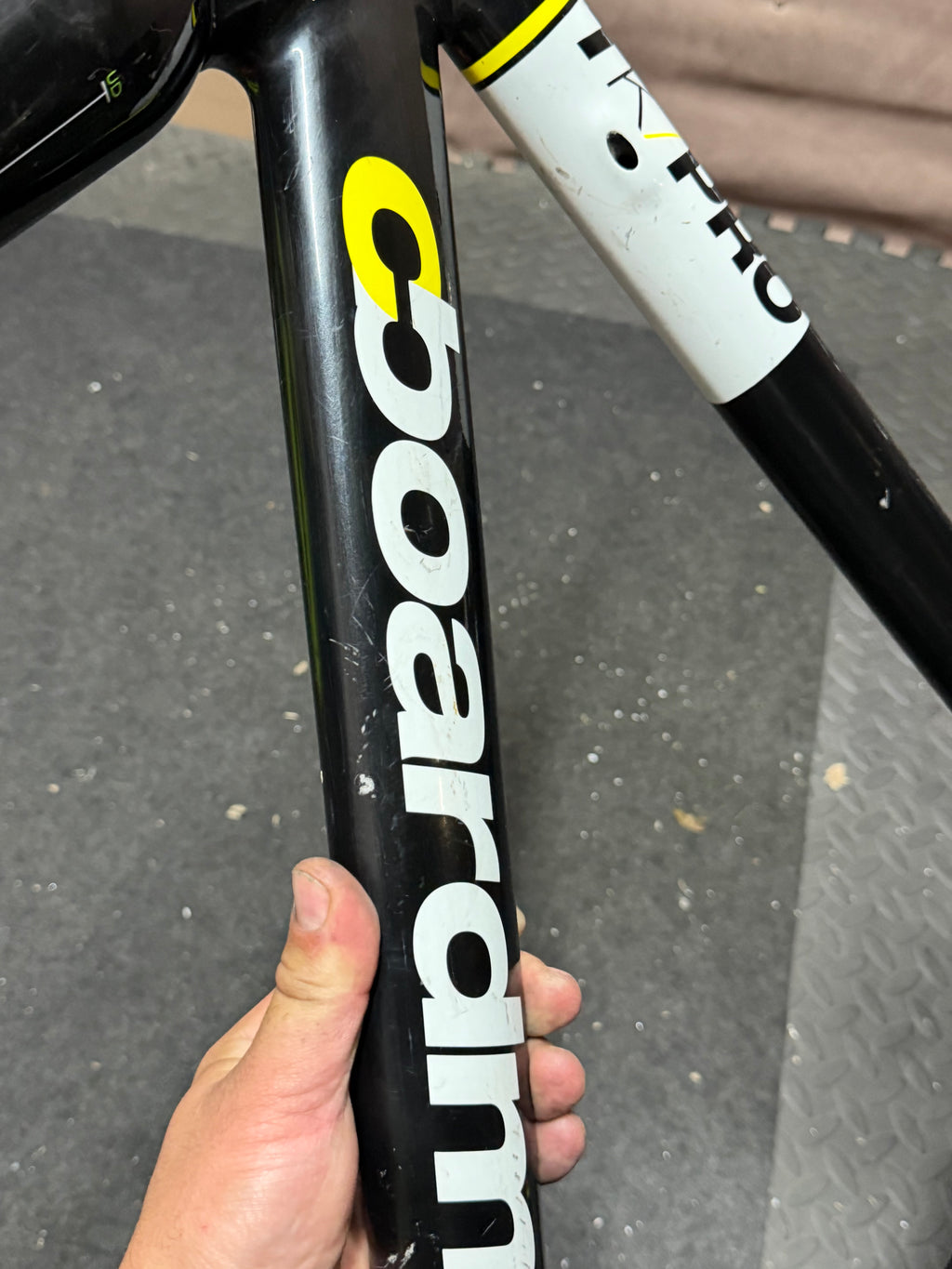 Boardman TK Pro 51cm track frameset – Boardman lettering on down tube