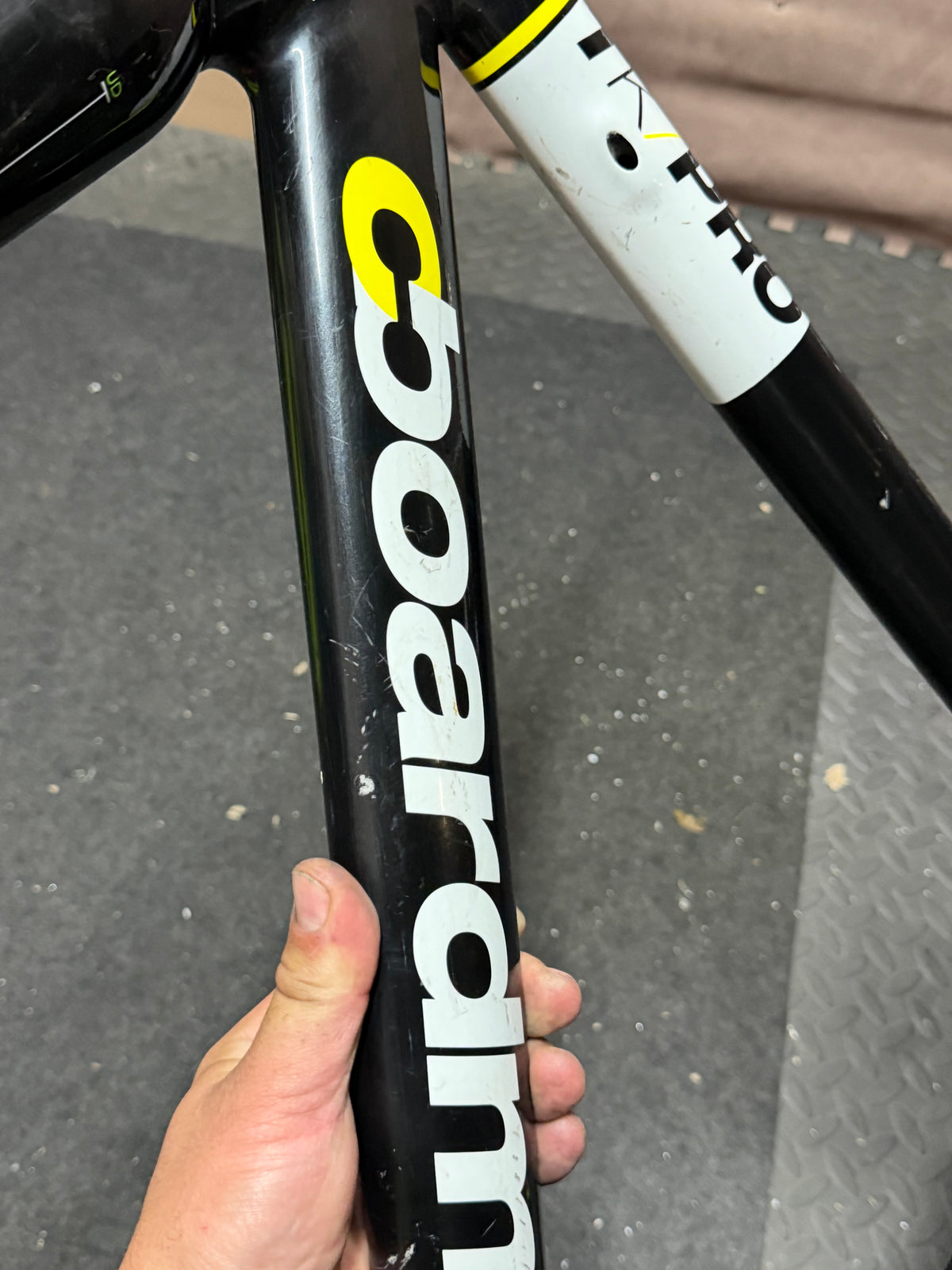 Boardman TK Pro 51cm track frameset – Boardman lettering on down tube