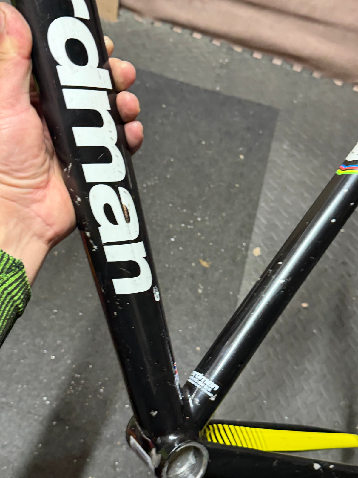 Boardman TK Pro 51cm track frameset – down tube and bottom bracket area