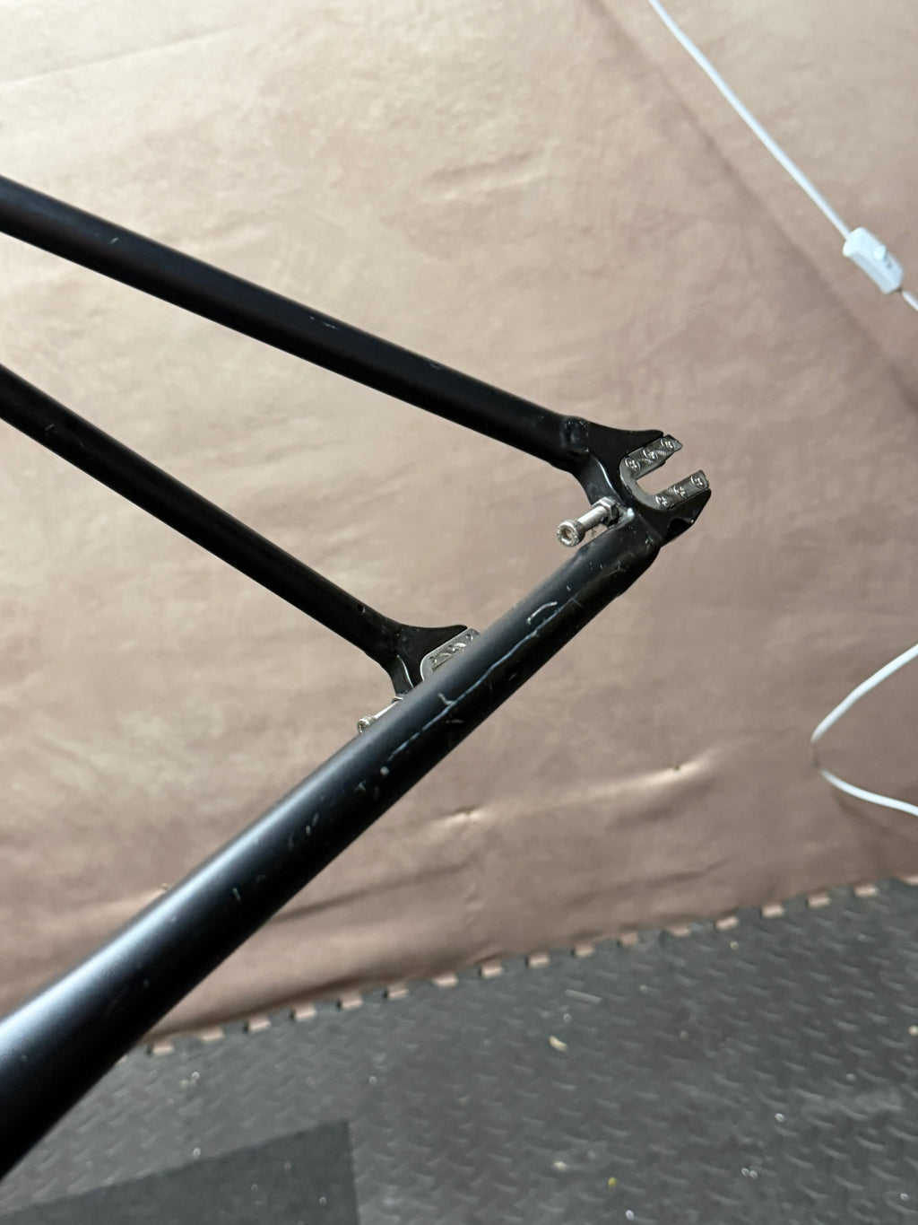 Hoy Fiorenzuola .001 Medium track frameset – rear dropout and seat stay