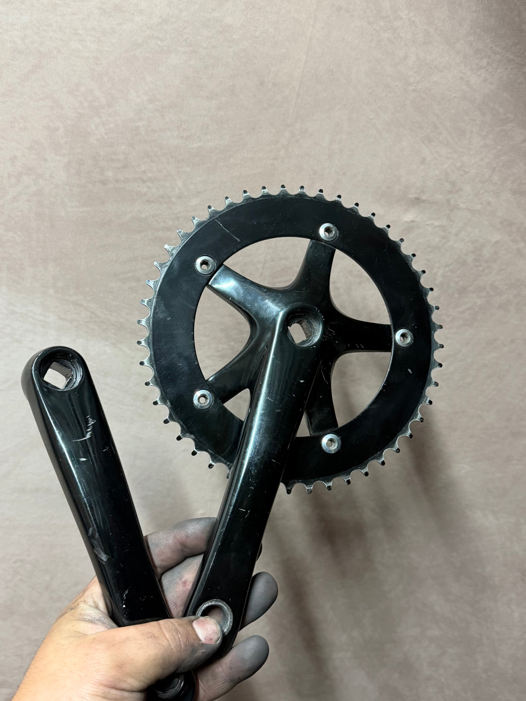 Single Speed Fixed Gear Crankset 170mm – complete crankset and separate arm