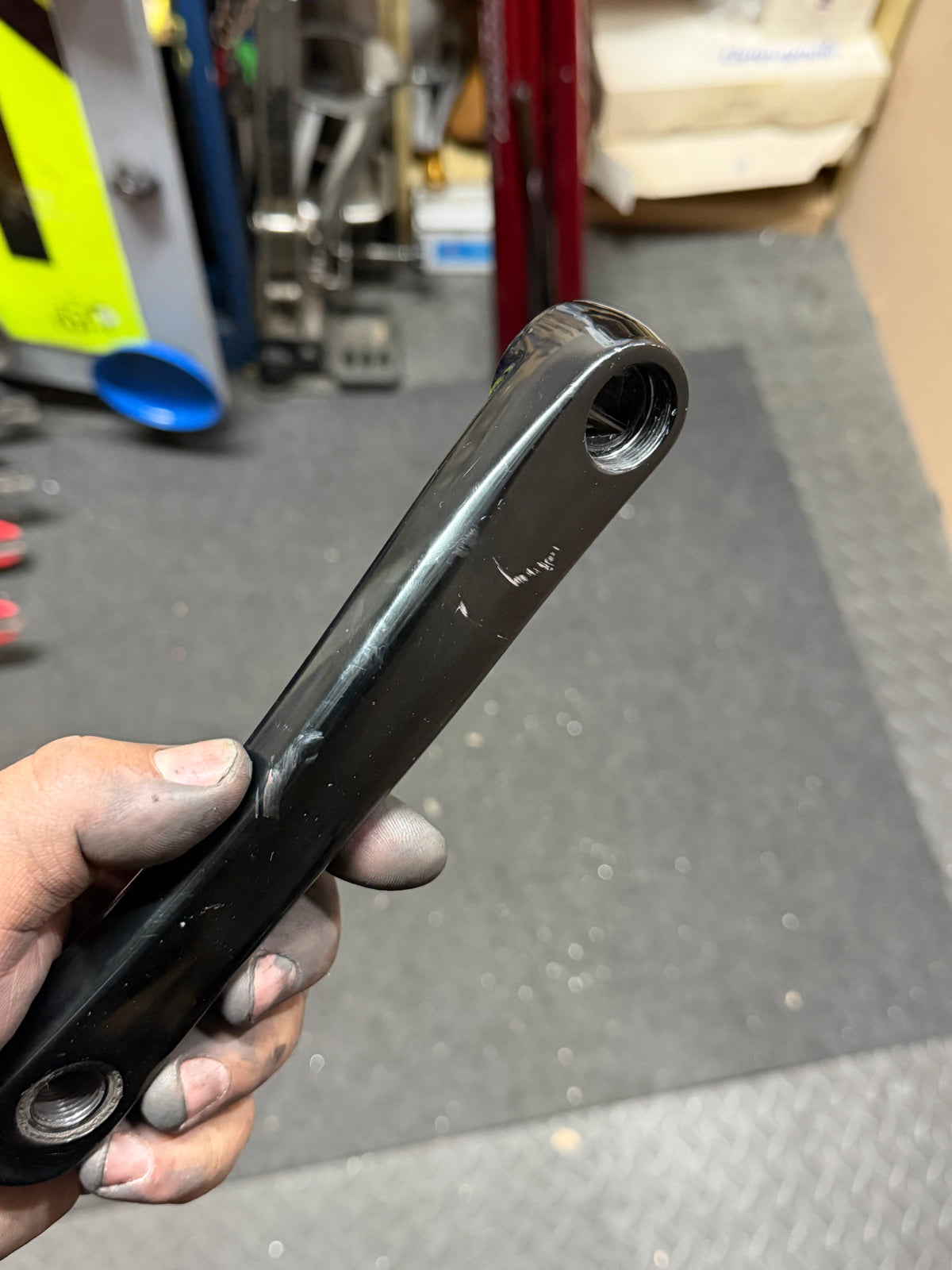 Single Speed Fixed Gear Crankset 170mm – outer face of separate crank arm