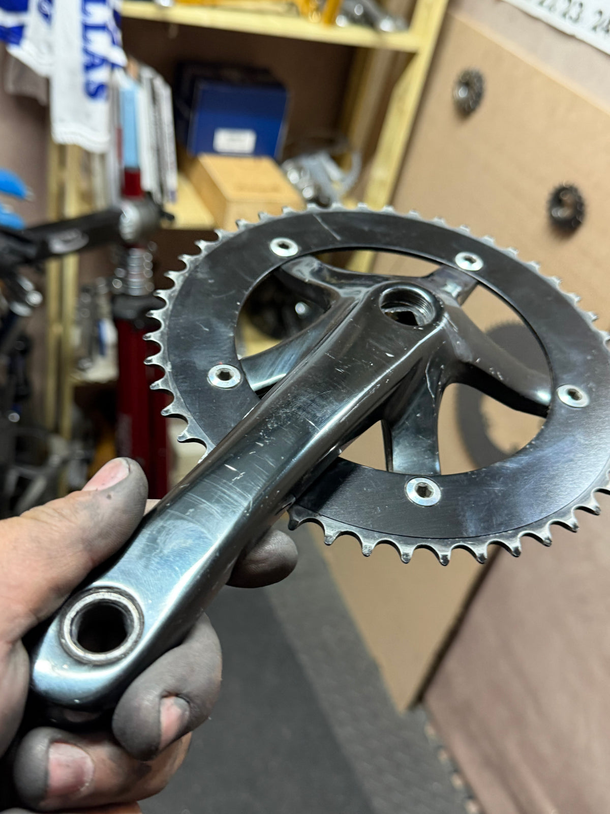 Single Speed Fixed Gear Crankset 170mm – crank arms with chainring
