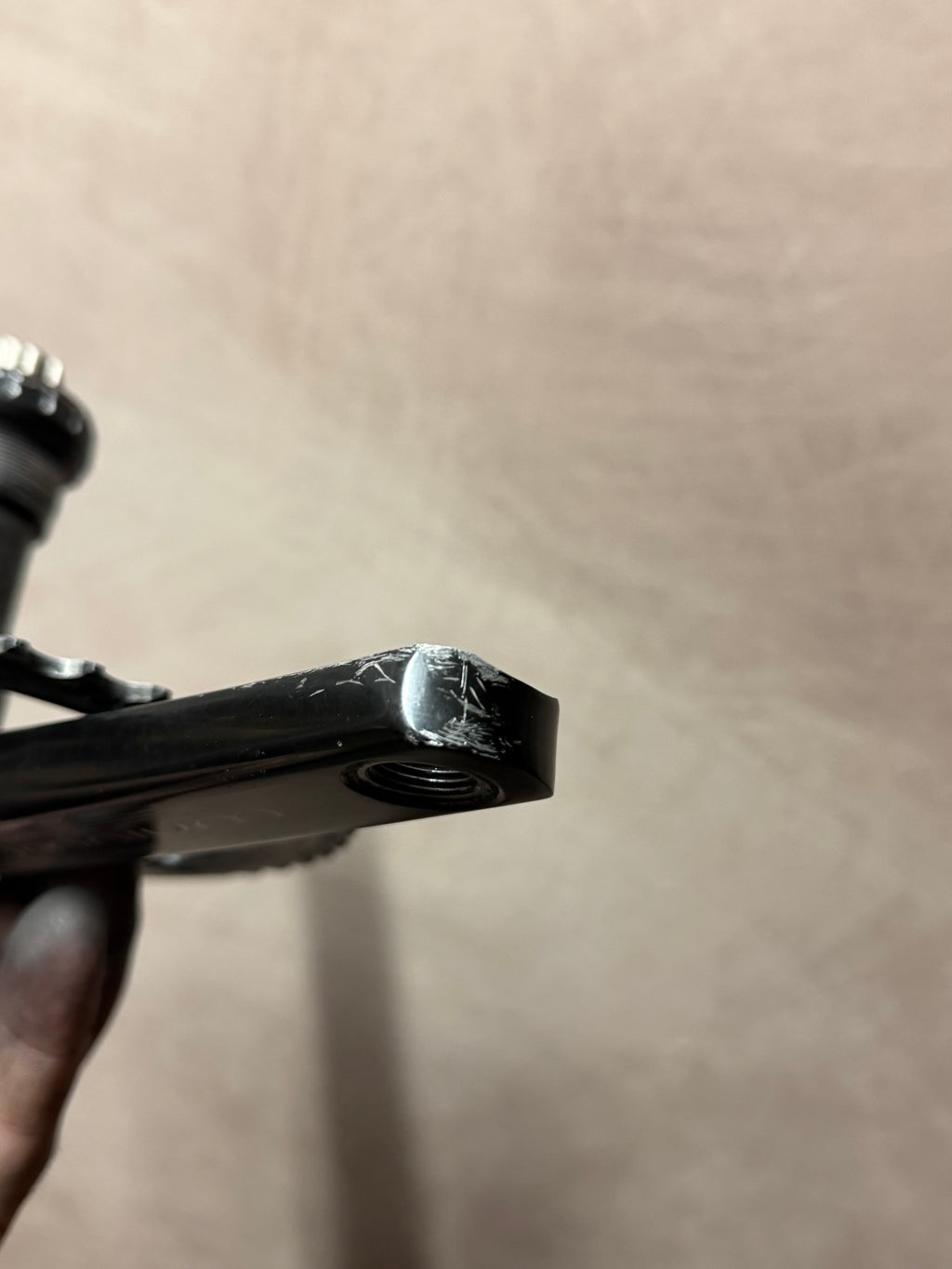 SRAM Omnium Track Crankset 165mm 48T – pedal thread opening