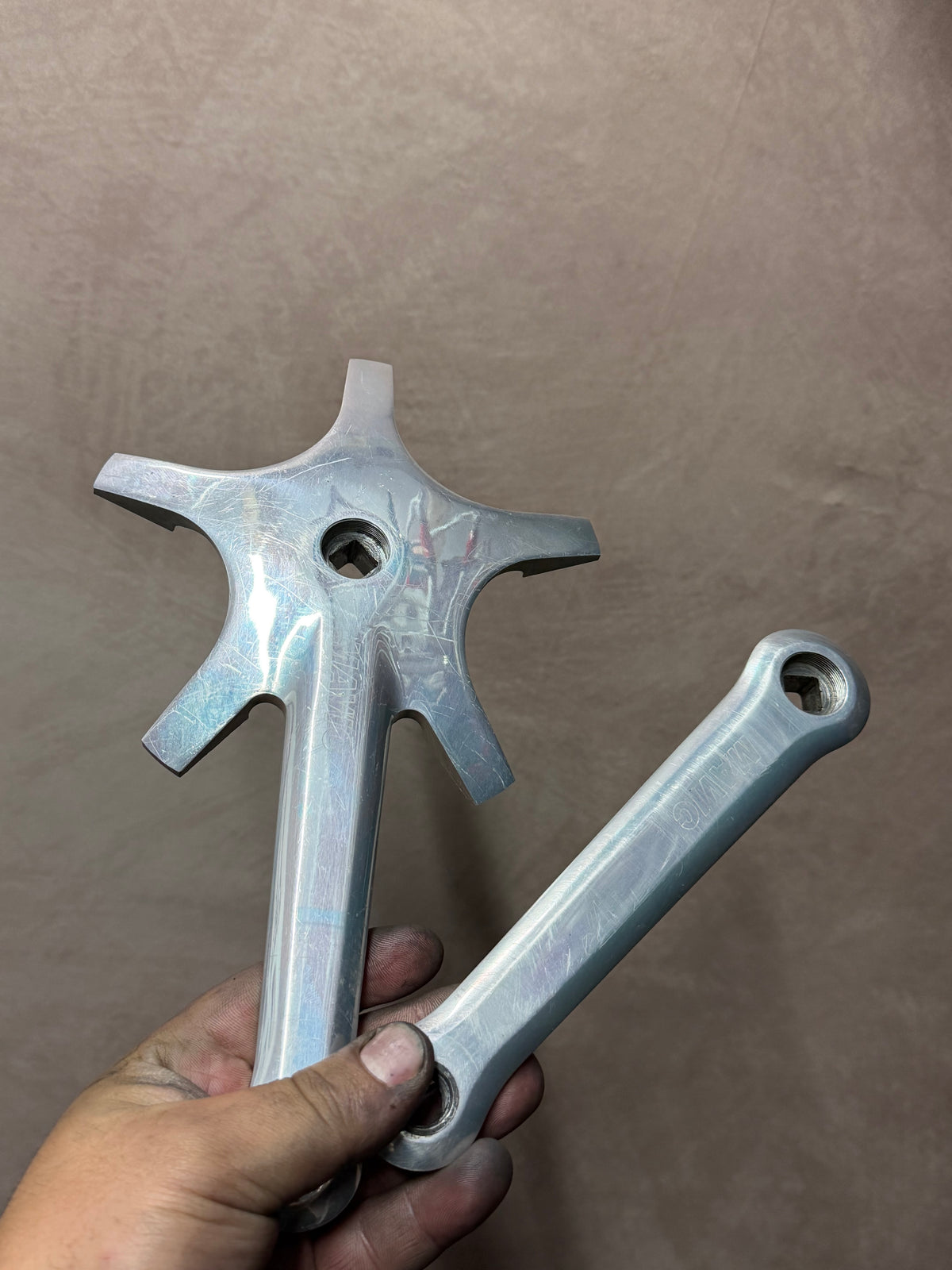 Vintage Mavic Starfish Crankset 172.5mm – both crank arms