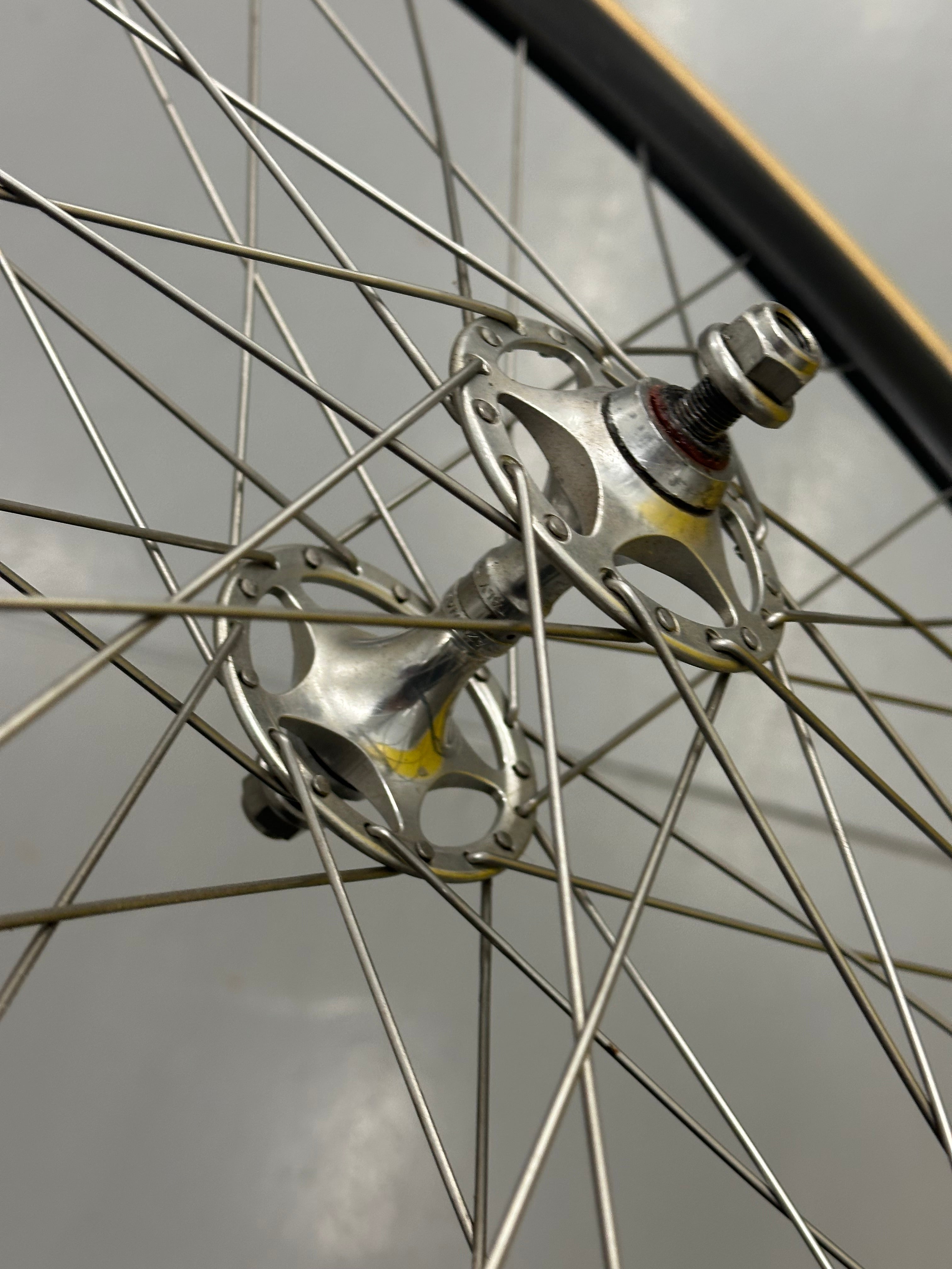 Campagnolo Pista Tubular Wheelset Sheriff Hubs Carbon RIm