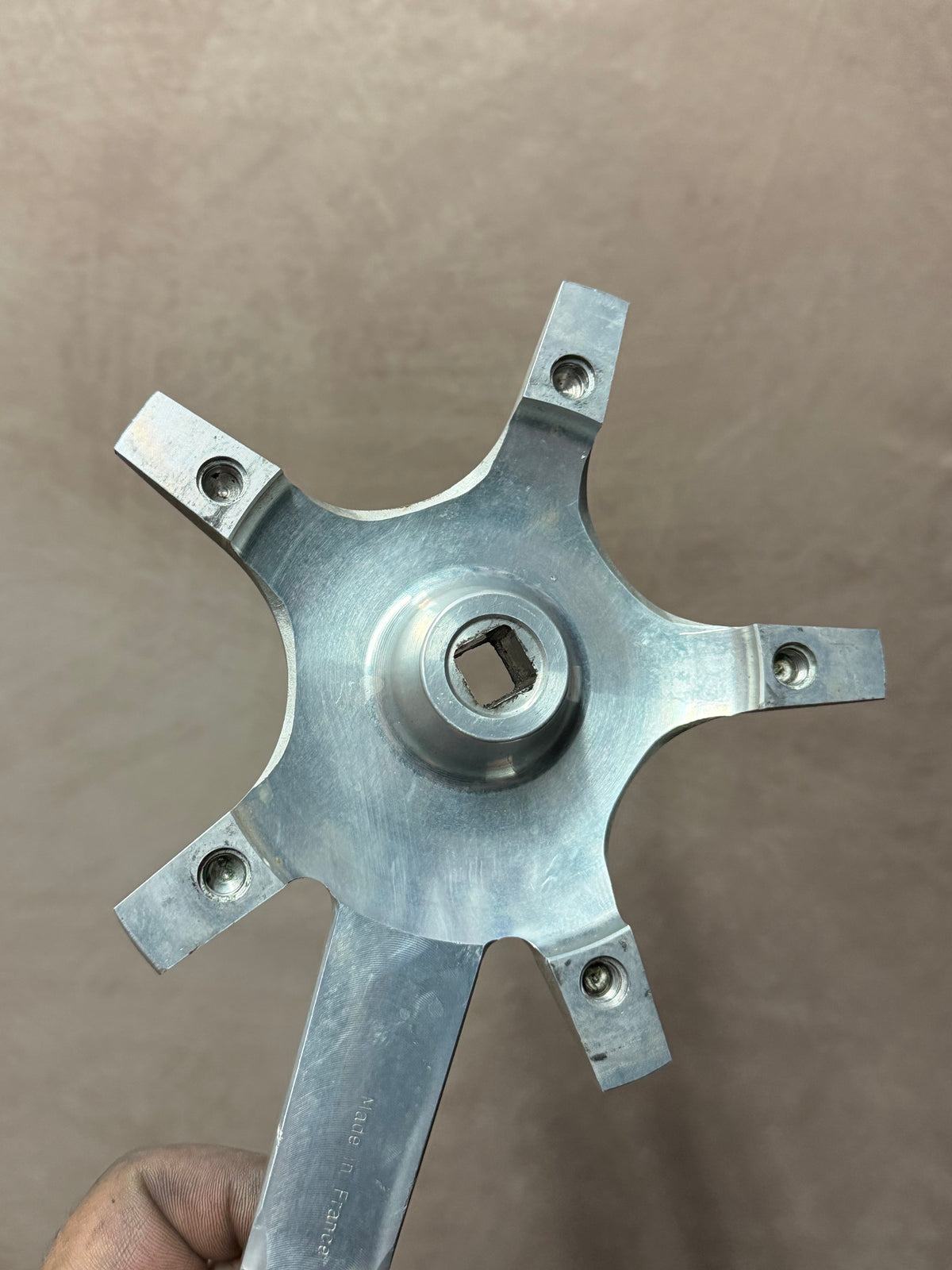 Vintage Mavic Starfish Crankset 172.5mm – rear of five-arm spider