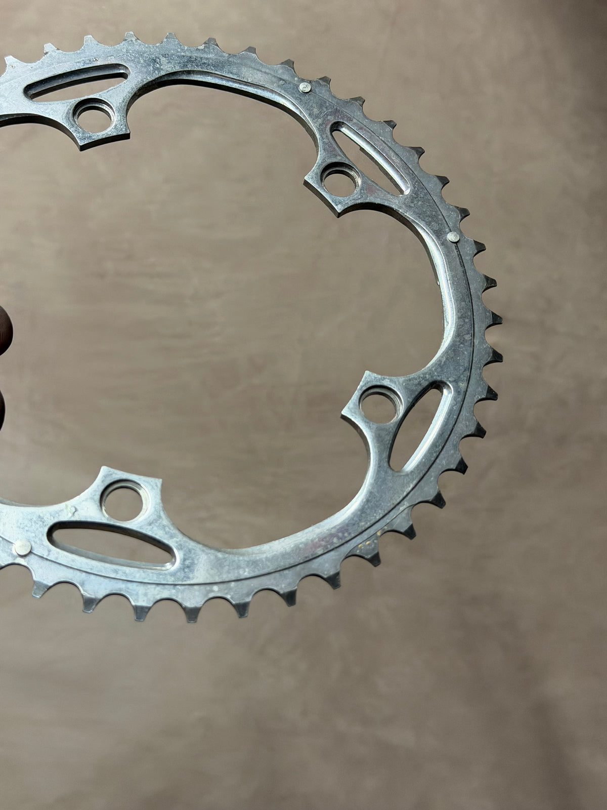 Road Chainring 46T 130 BCD 3/32in – chainring teeth detail