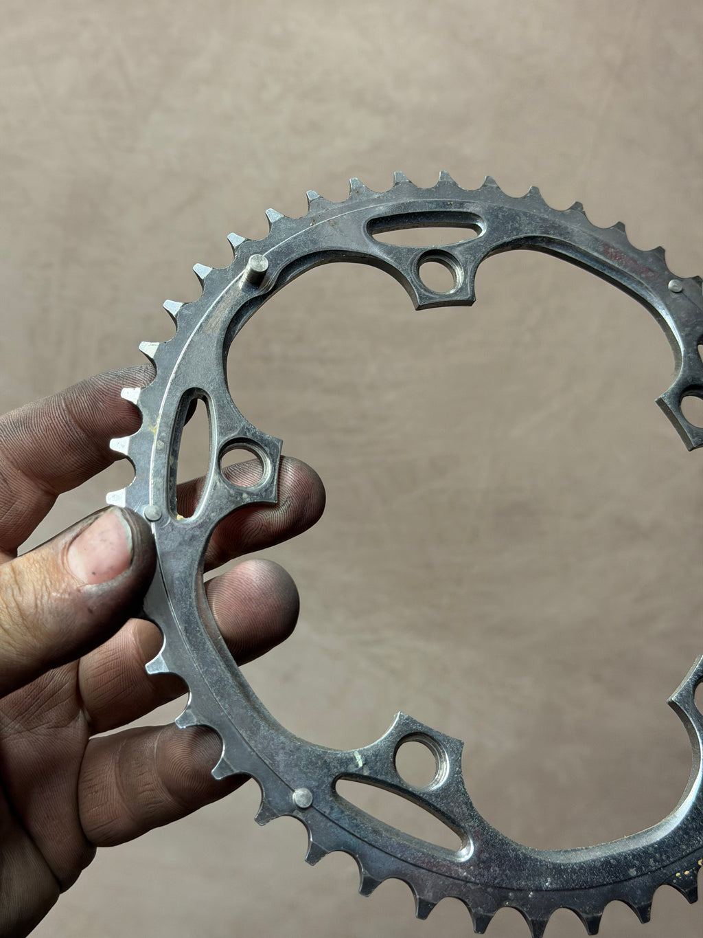 Road Chainring 46T 130 BCD 3/32in – reverse face