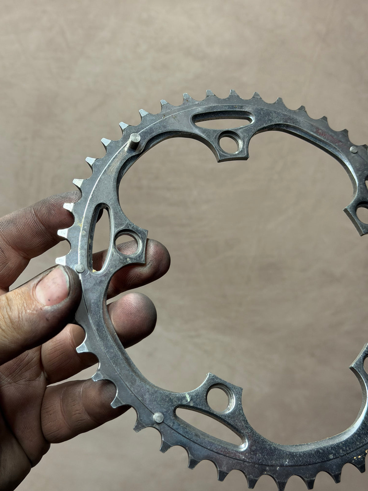 Road Chainring 46T 130 BCD 3/32in – reverse face