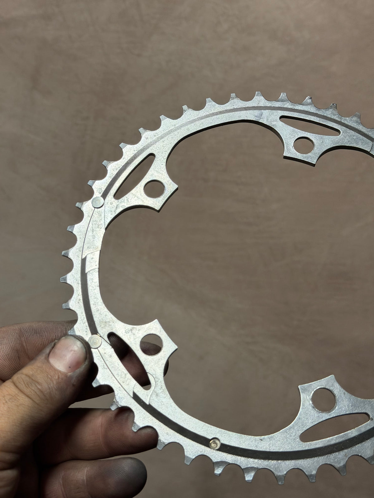 Road Chainring 46T 130 BCD 3/32in – full reverse face