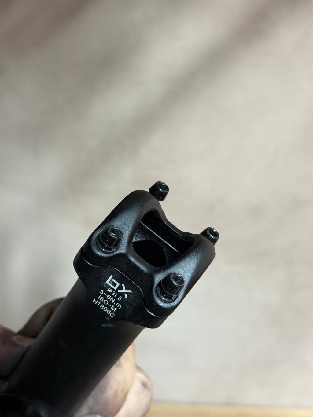 Ahead Stem 100mm, 31.8mm Clamp – underside markings