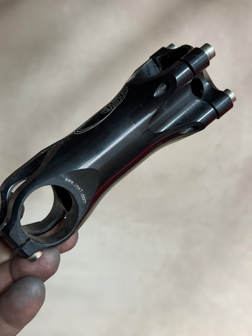 CNC Aluminium Ahead Stem 100mm, 31.8mm – top view