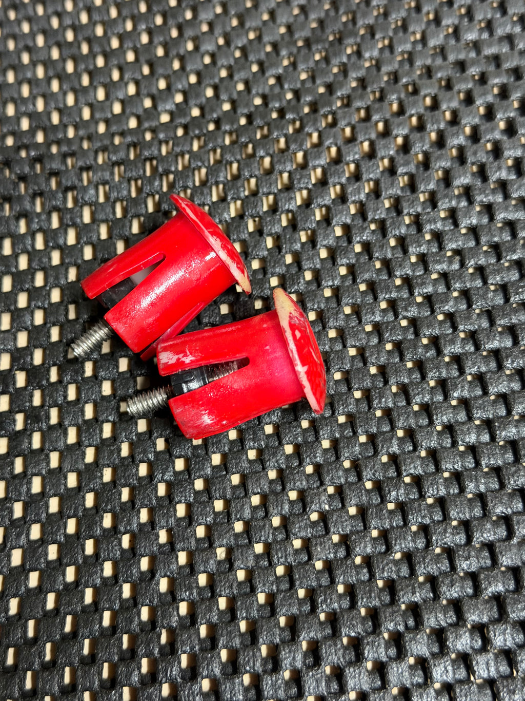 Bicycle Handlebar Bar Ends – pair of red bar ends