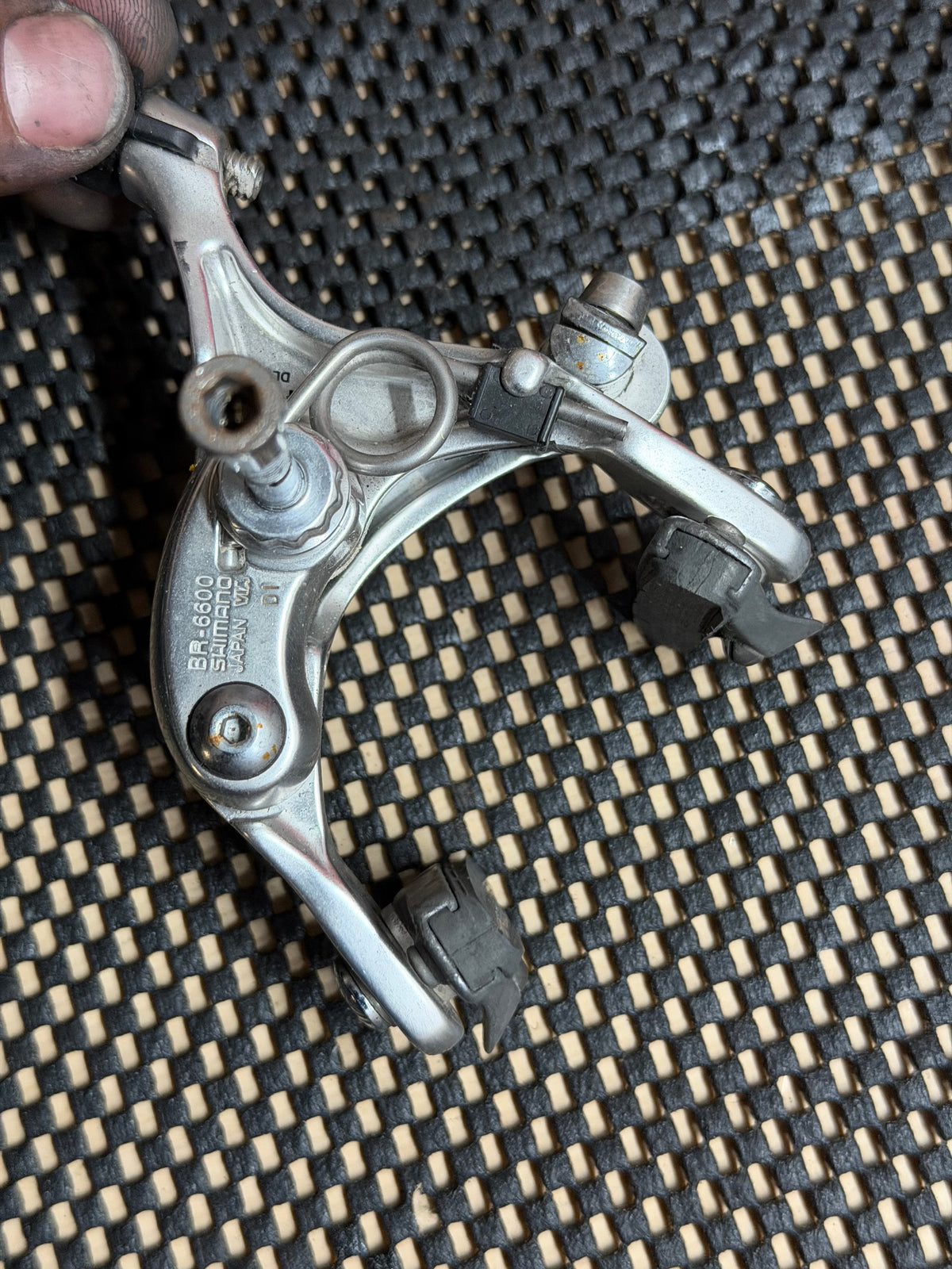 Shimano Ultegra Road Rim Brake Caliper – rear face and mounting bolt