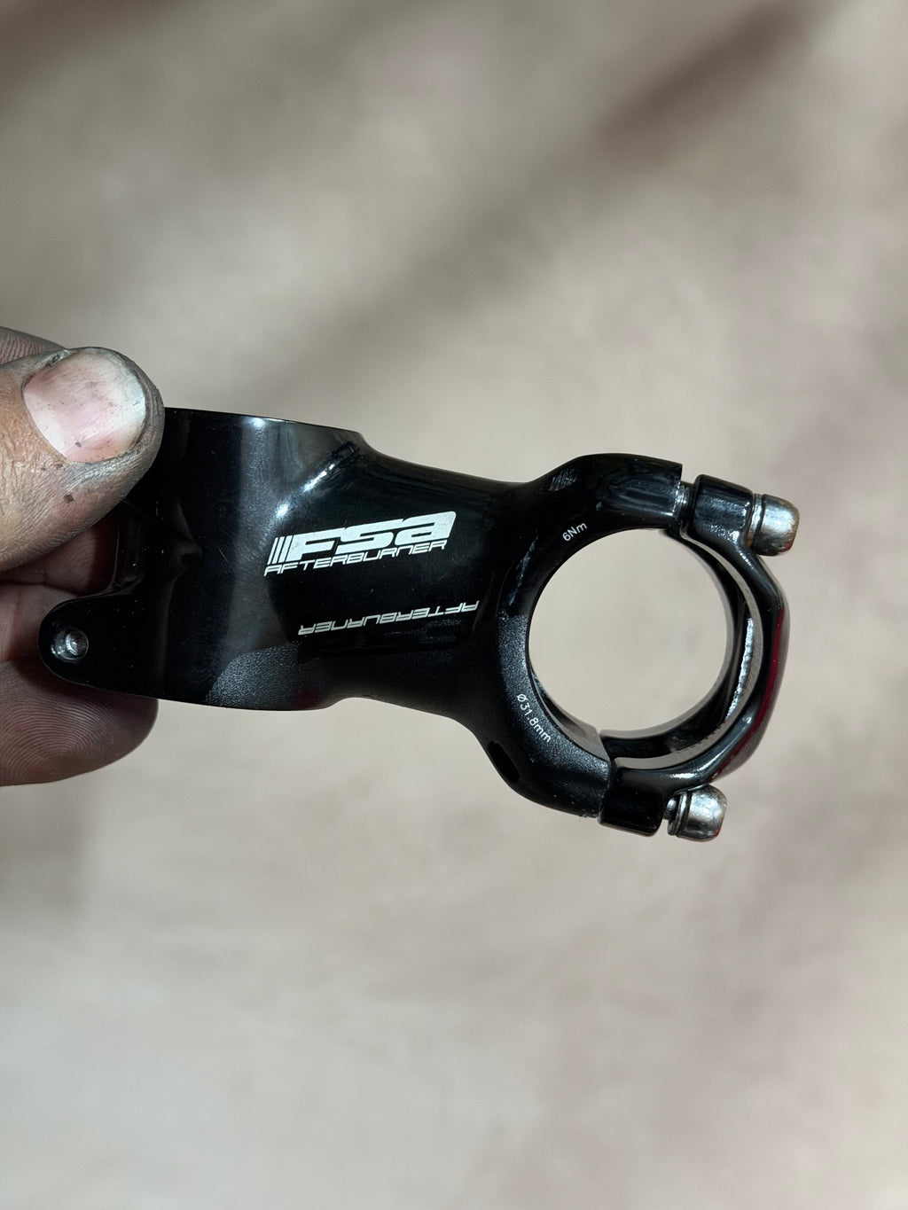 FSA Ahead Stem 60mm, 31.8mm Clamp – side profile