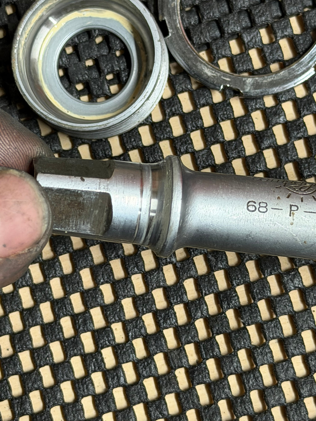 Vintage Campagnolo BSA Bottom Bracket 109mm – spindle and bearing cup