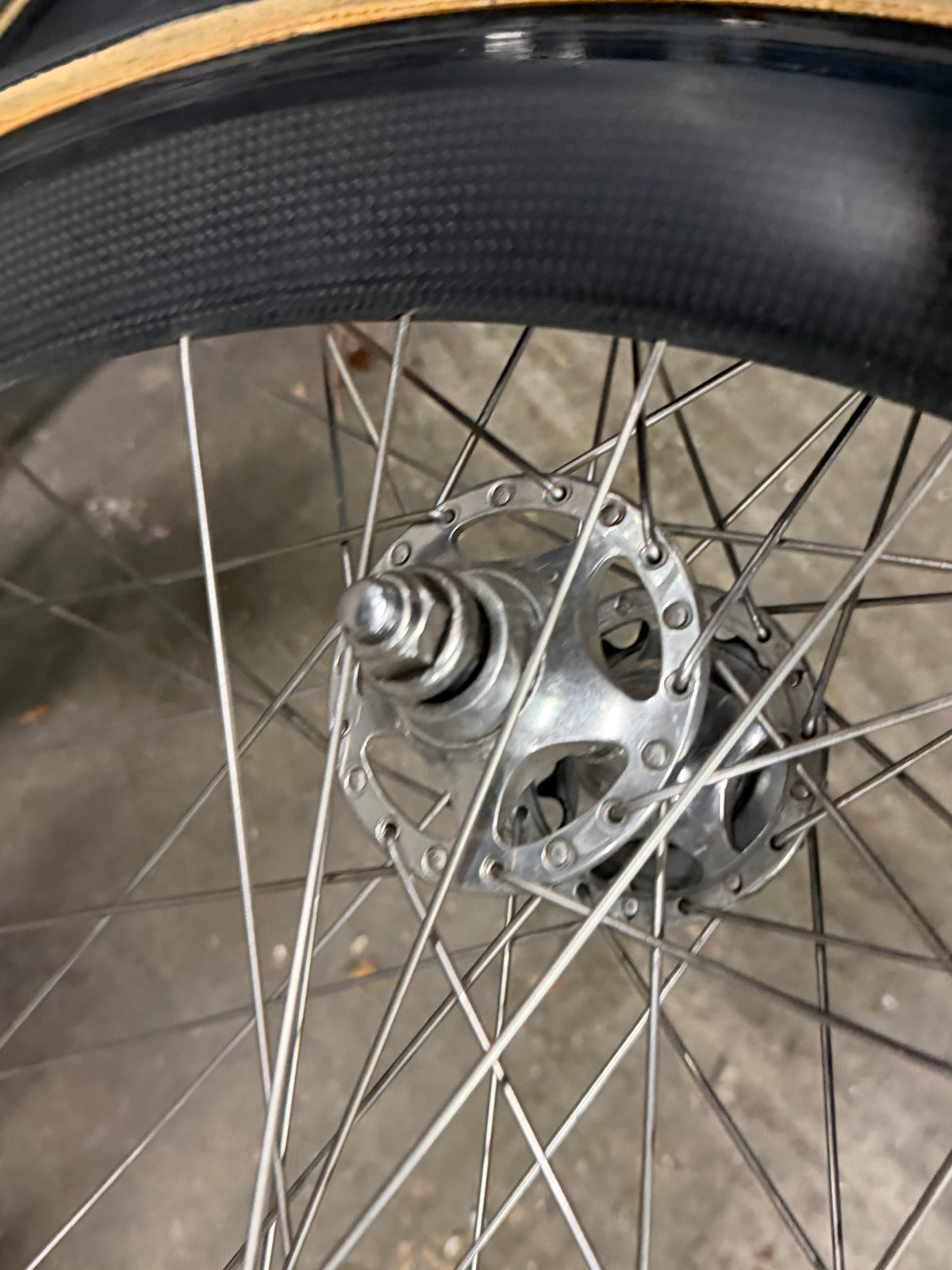 Campagnolo Pista Tubular Wheelset Sheriff Hubs Carbon RIm