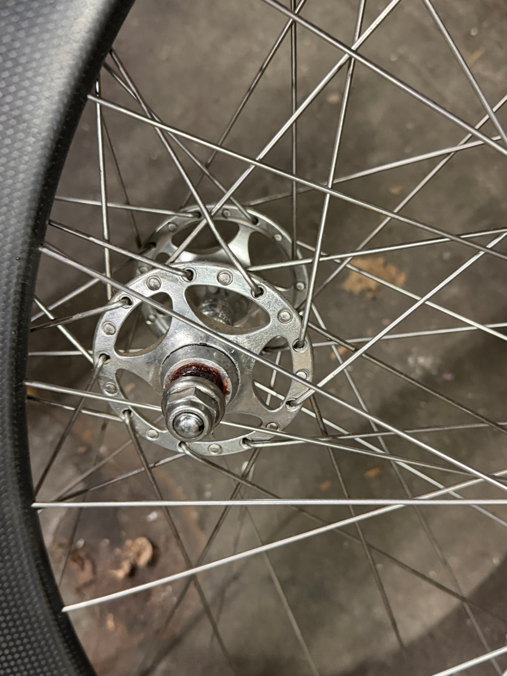 Campagnolo Pista Tubular Wheelset Sheriff Hubs Carbon RIm