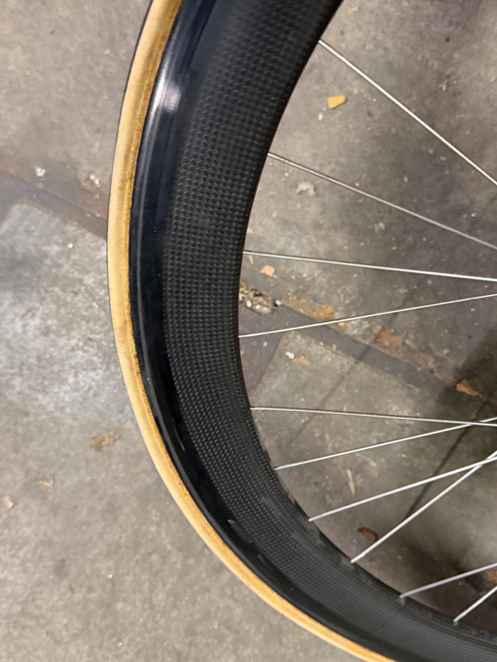 Campagnolo Pista Tubular Wheelset Sheriff Hubs Carbon RIm