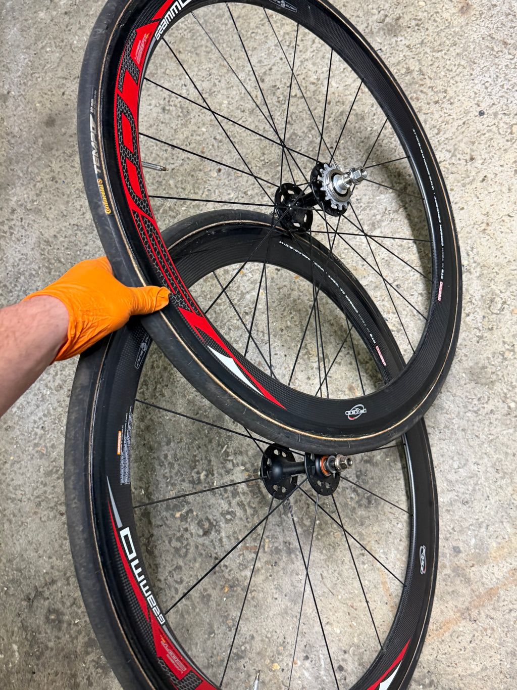 Tubular Carbon Wheelset 700c