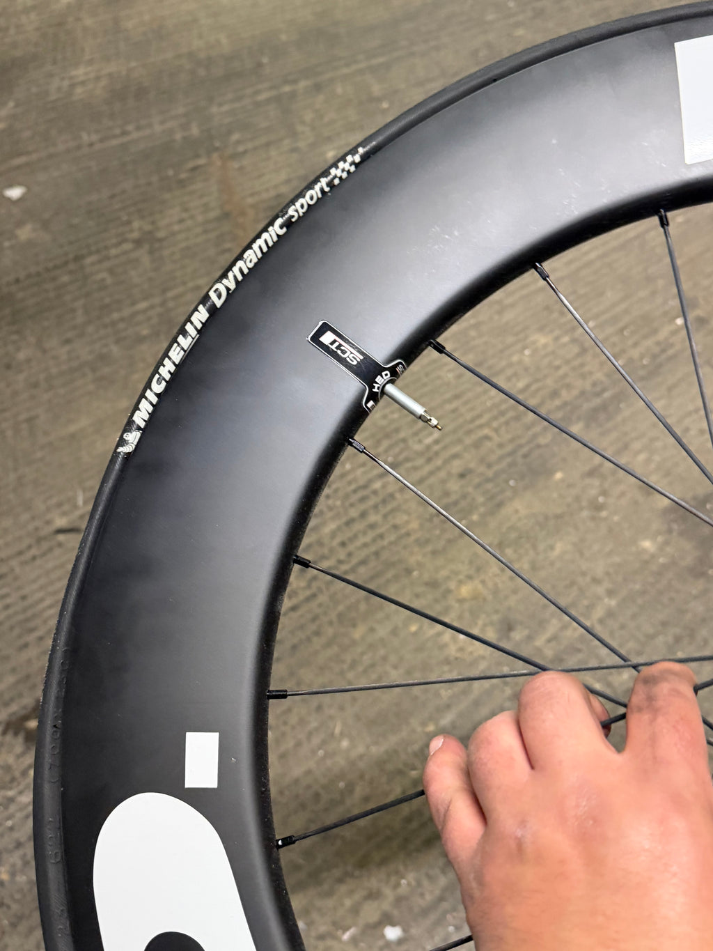 Carbon Wheelset Clincher DT Swiss Hubs Damaged Front Rim