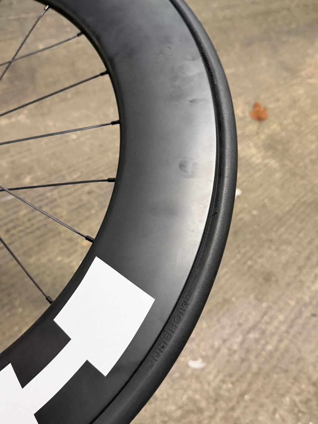 Carbon Wheelset Clincher DT Swiss Hubs Damaged Front Rim
