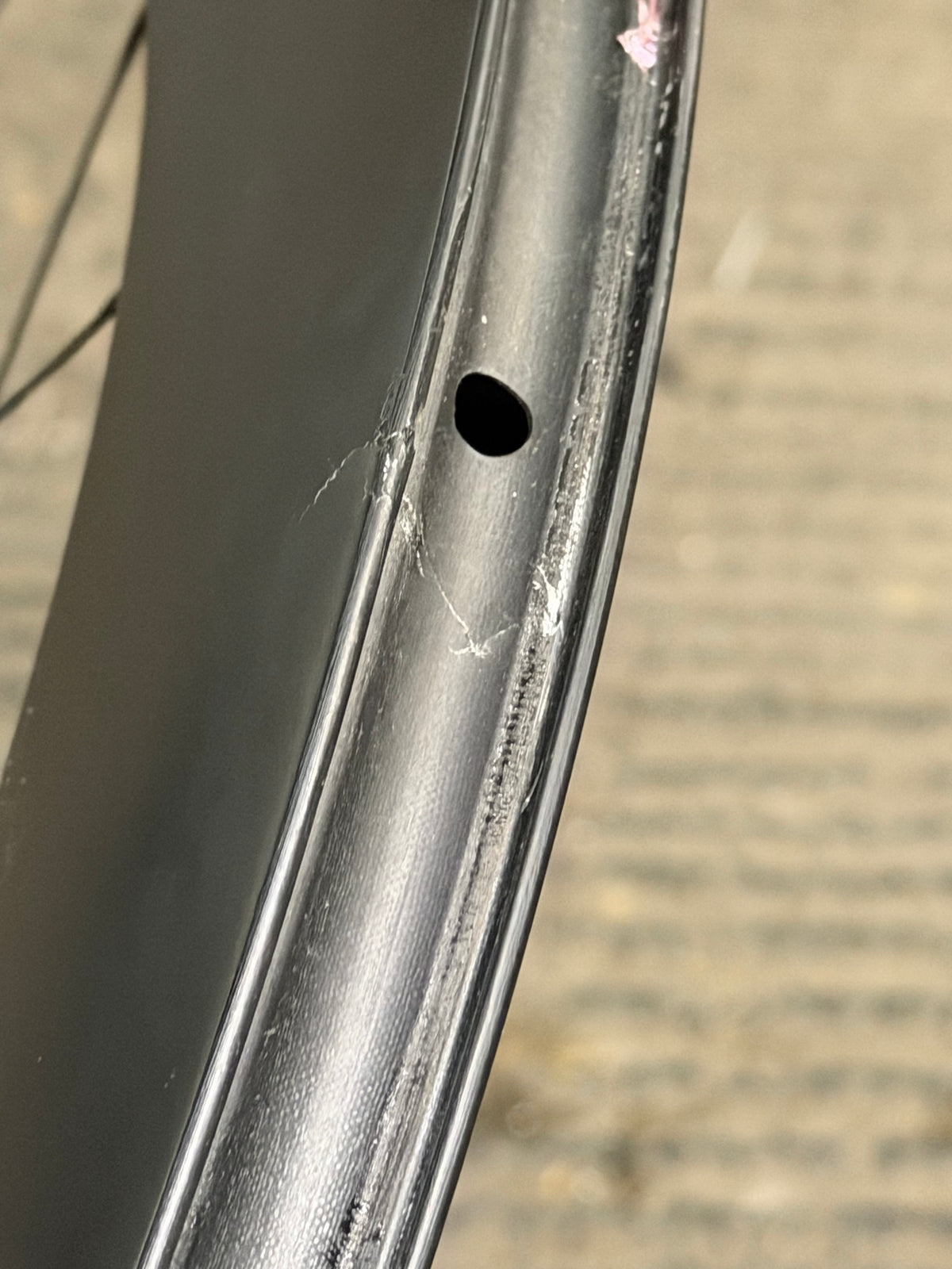 Carbon Wheelset Clincher DT Swiss Hubs Damaged Front Rim