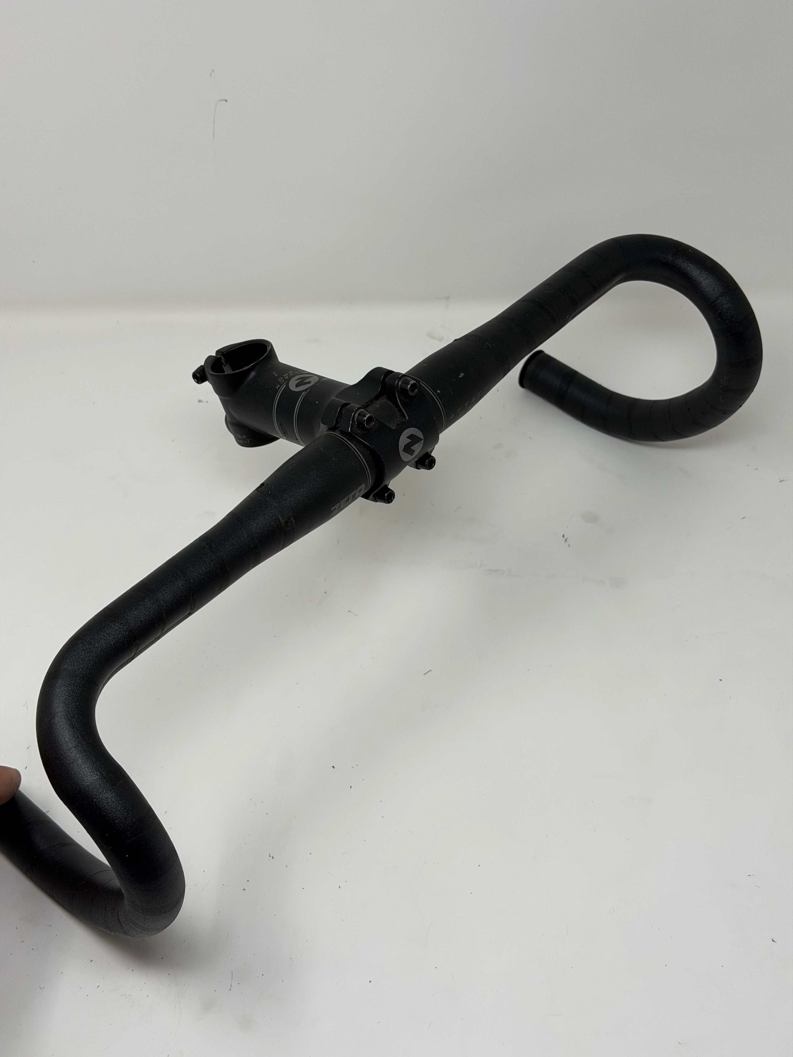 Drop Aluminium Stem and Handlebars 40cm 90mm