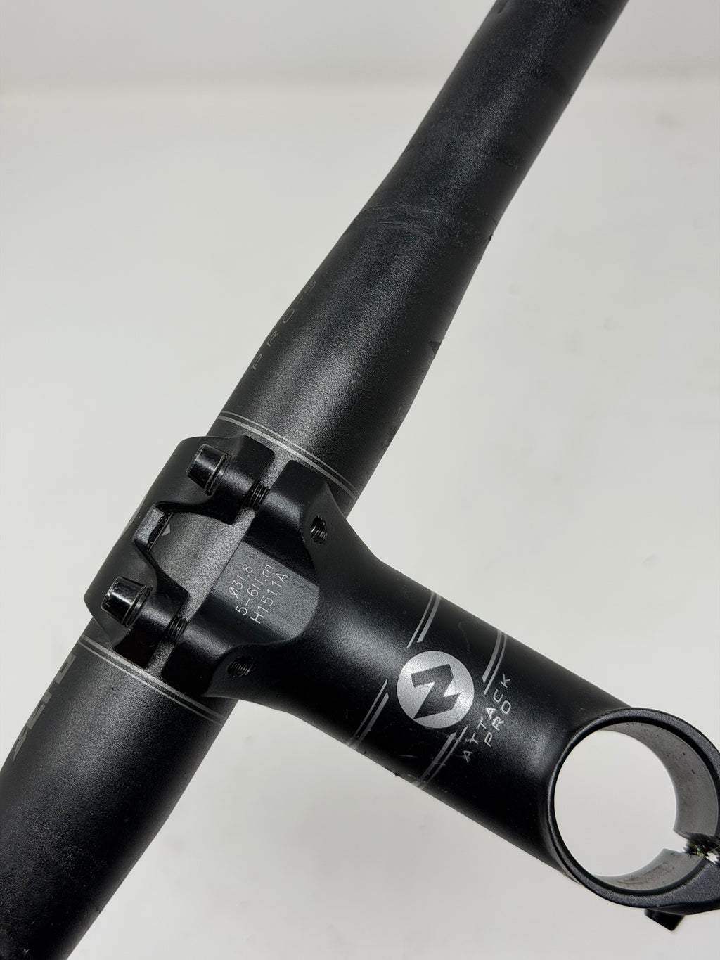 Drop Aluminium Stem and Handlebars 40cm 90mm