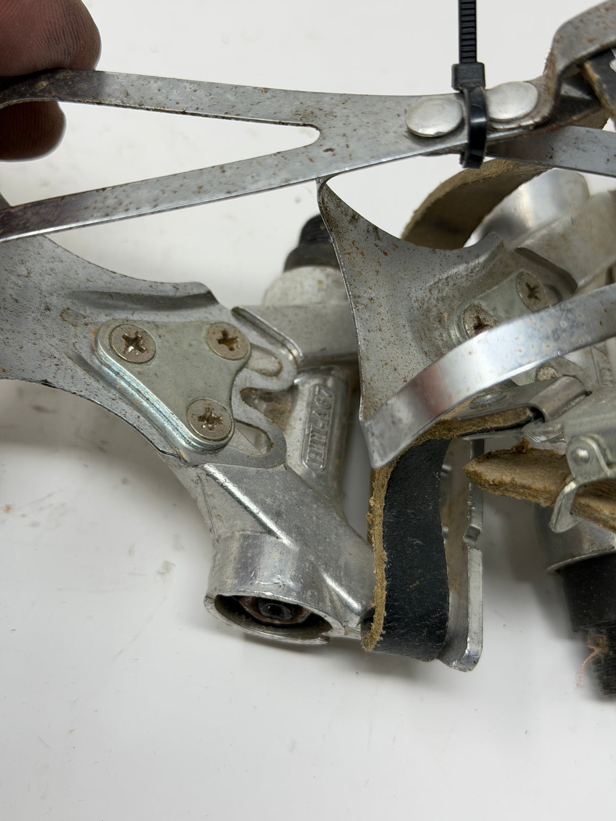 Vintage Road Pedals And Clips