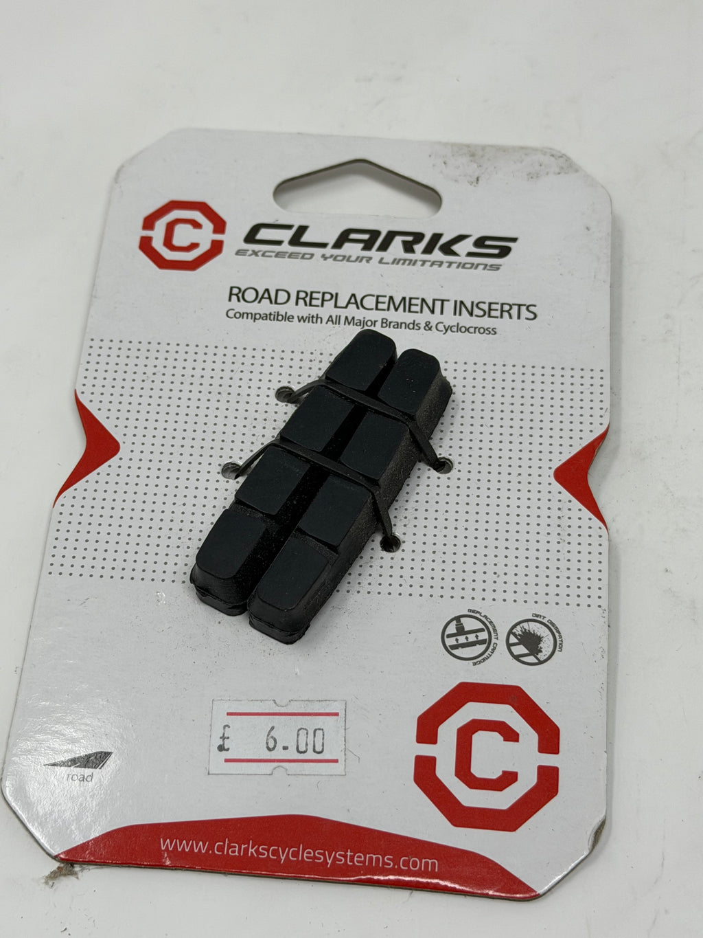 Clarks Road Rim Brake Pads Inserts
