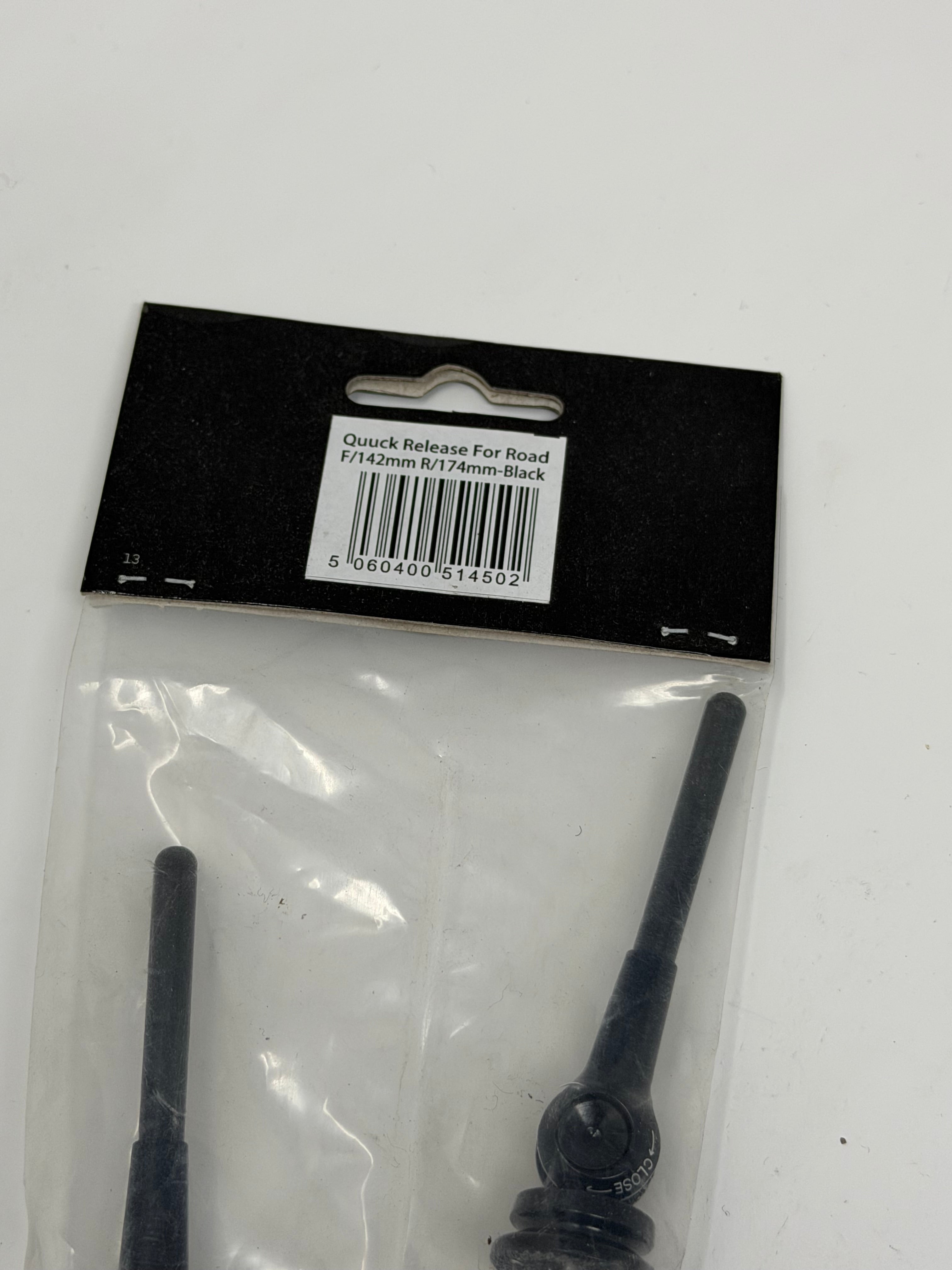 Via Titanium QR For Road F/142mm R/174mm-Black
