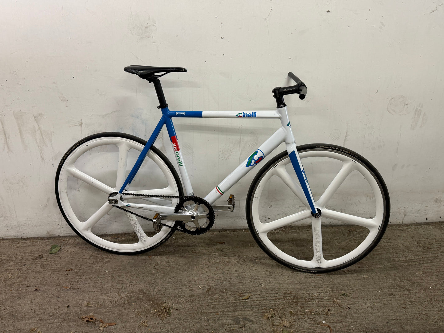 Cinelli vigorelli size 56 aerospoke wheelset track bike