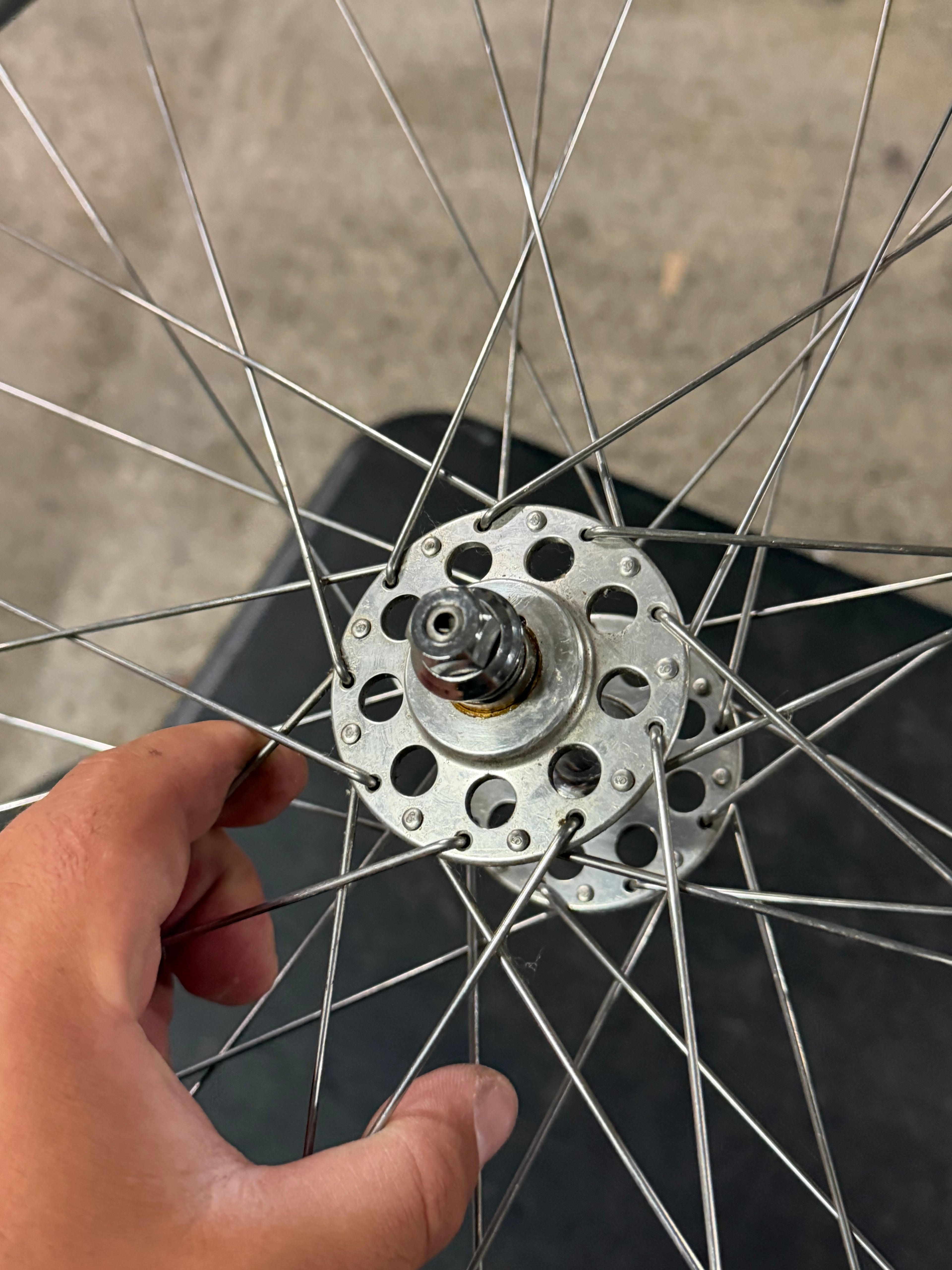 Vintage Bayliss Wiley Front Track Wheel Clincher