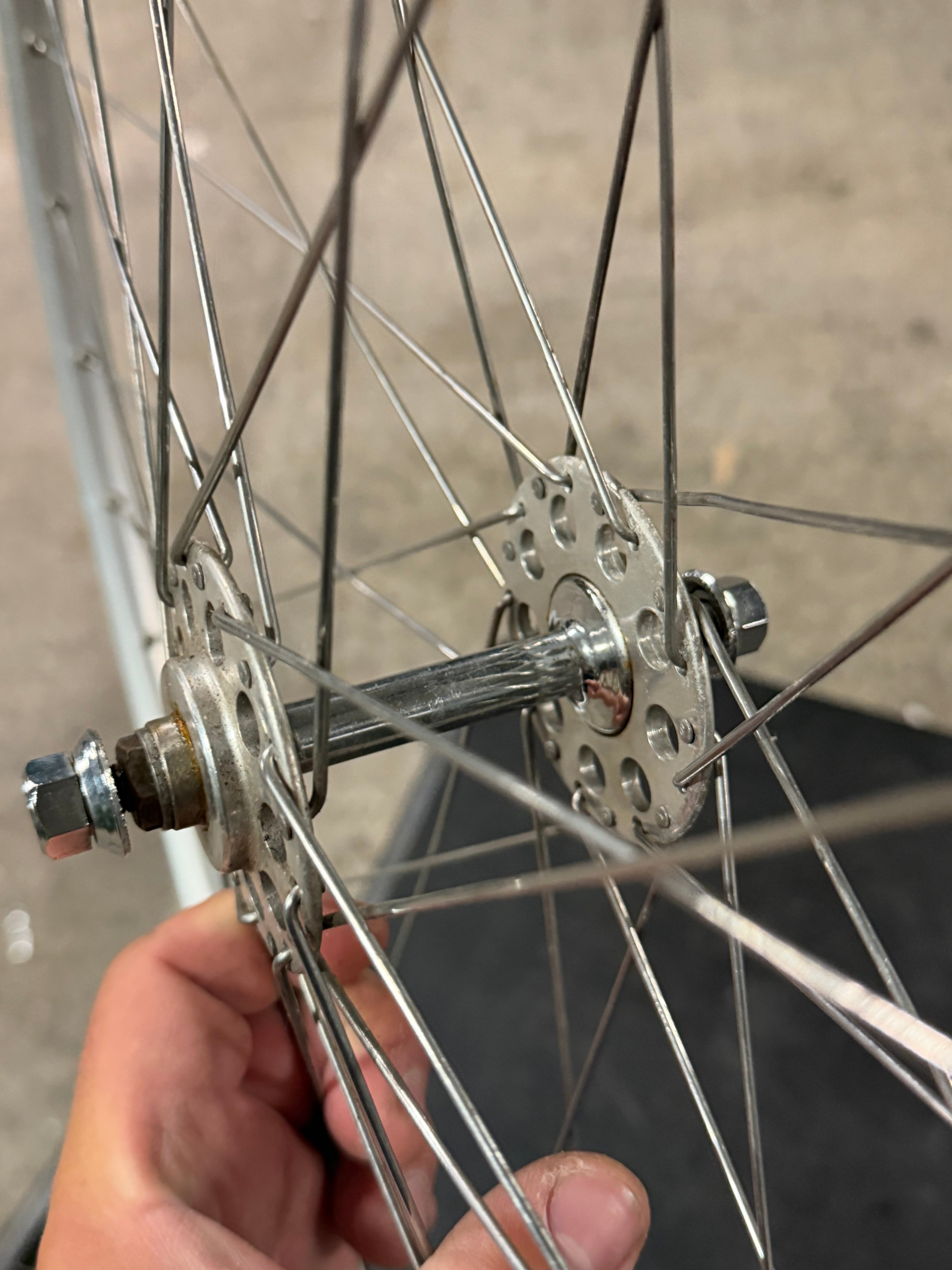 Vintage Bayliss Wiley Front Track Wheel Clincher