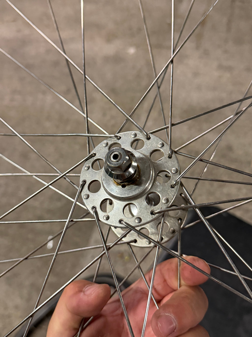 Vintage Bayliss Wiley Front Track Wheel Clincher