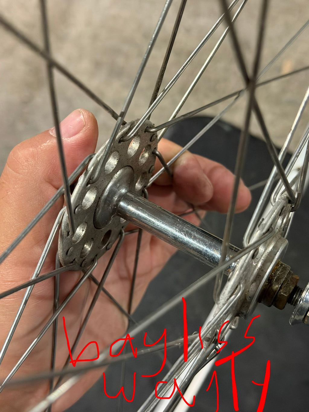 Vintage Bayliss Wiley Front Track Wheel Clincher