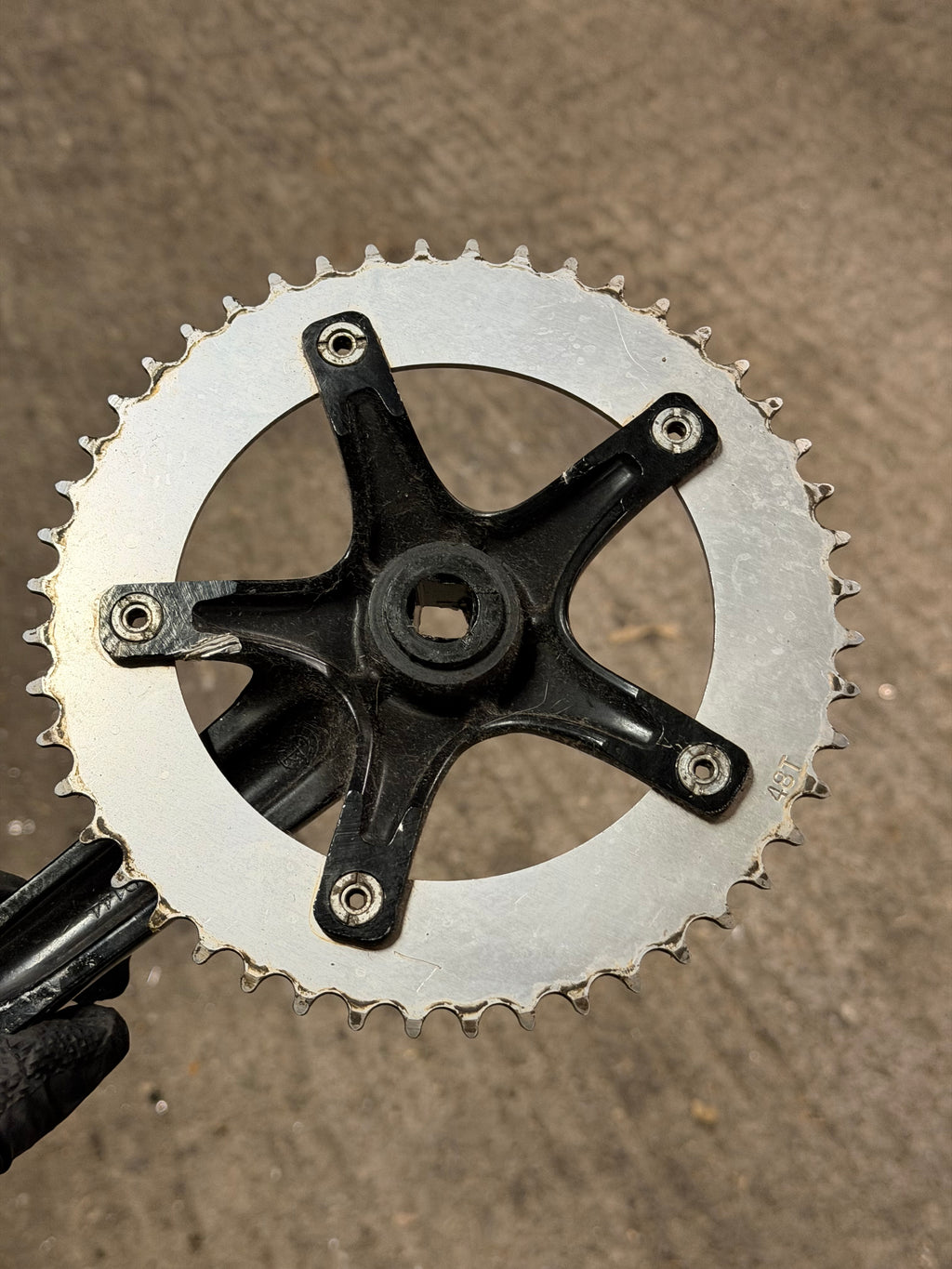 Track Single Speed Crankset 165mm 48t